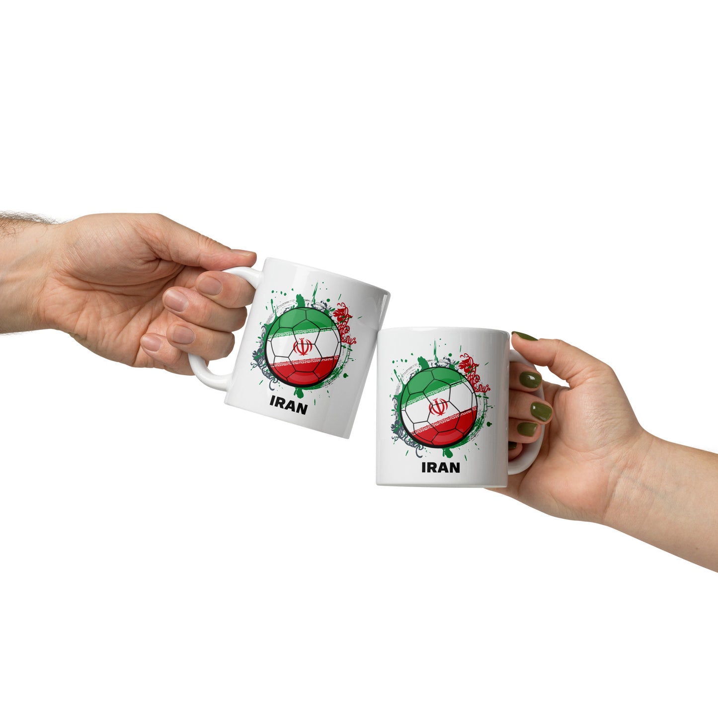 Iran Soccer - White glossy mug
