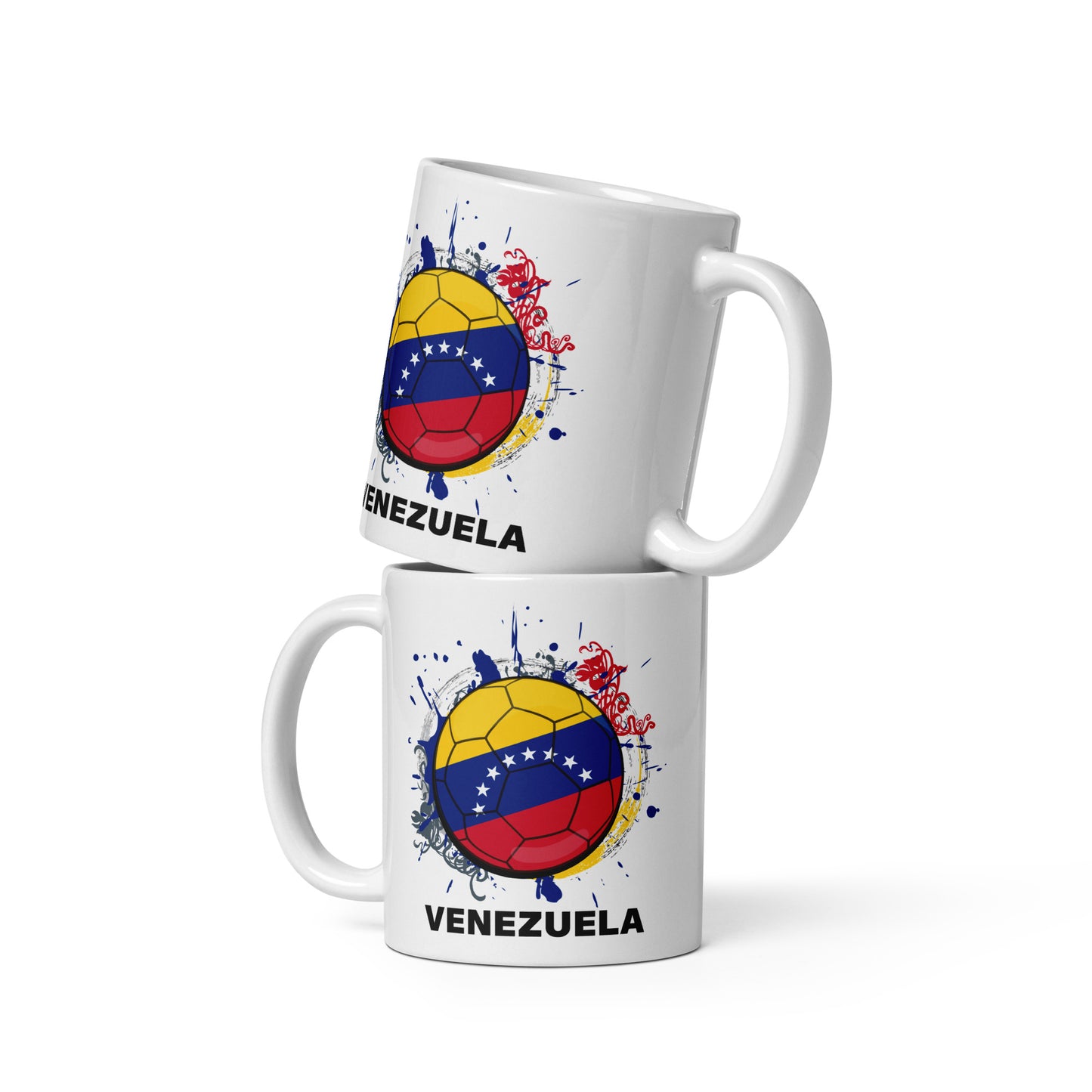 Venezuela Soccer - White glossy mug