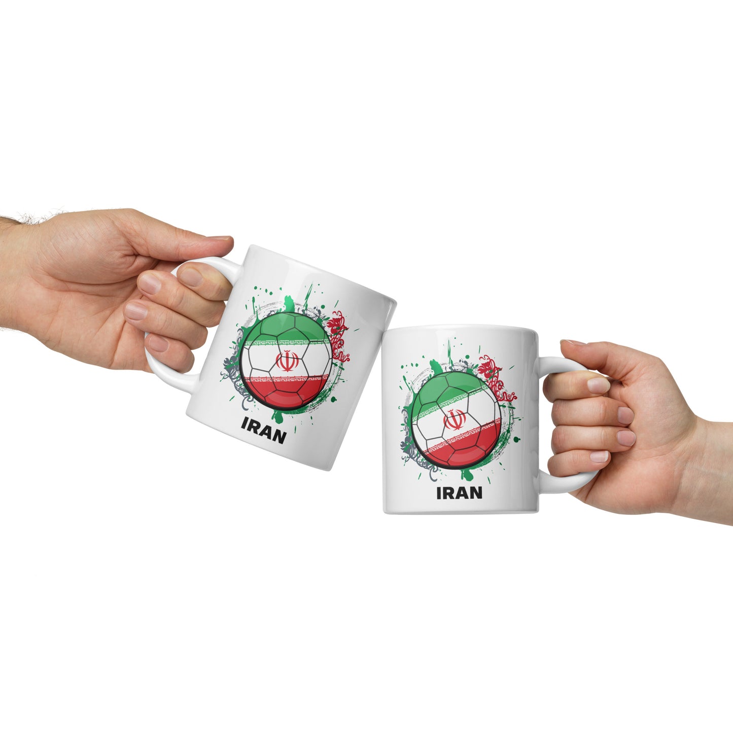 Iran Soccer - White glossy mug
