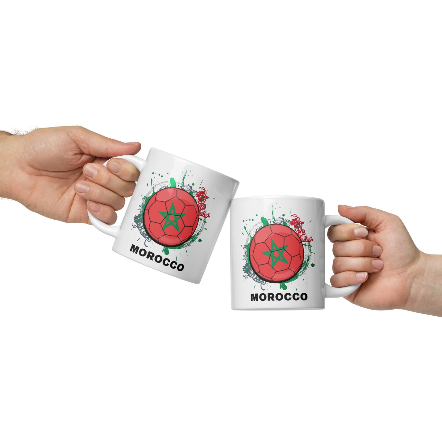 Moroco Soccer - White glossy mug