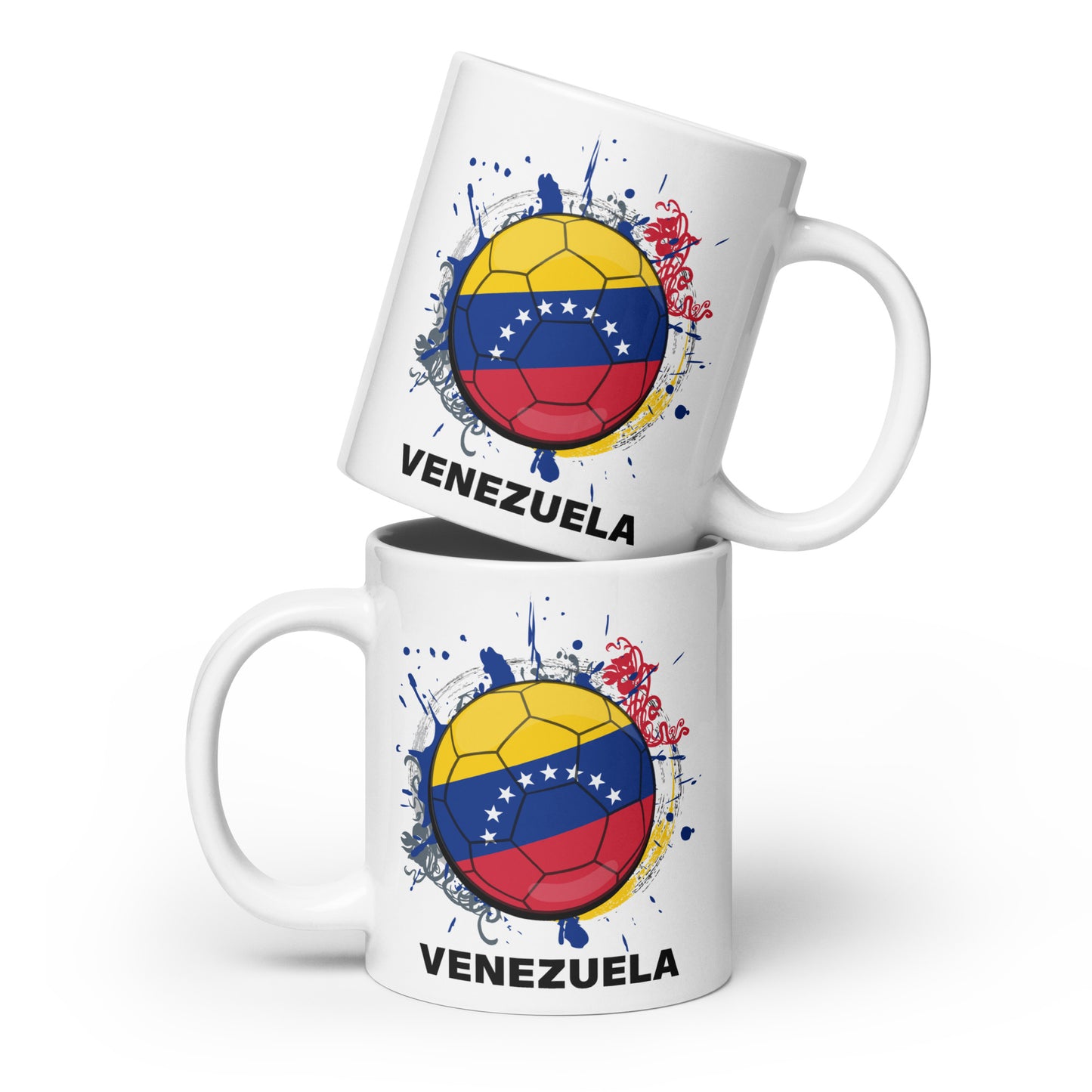 Venezuela Soccer - White glossy mug