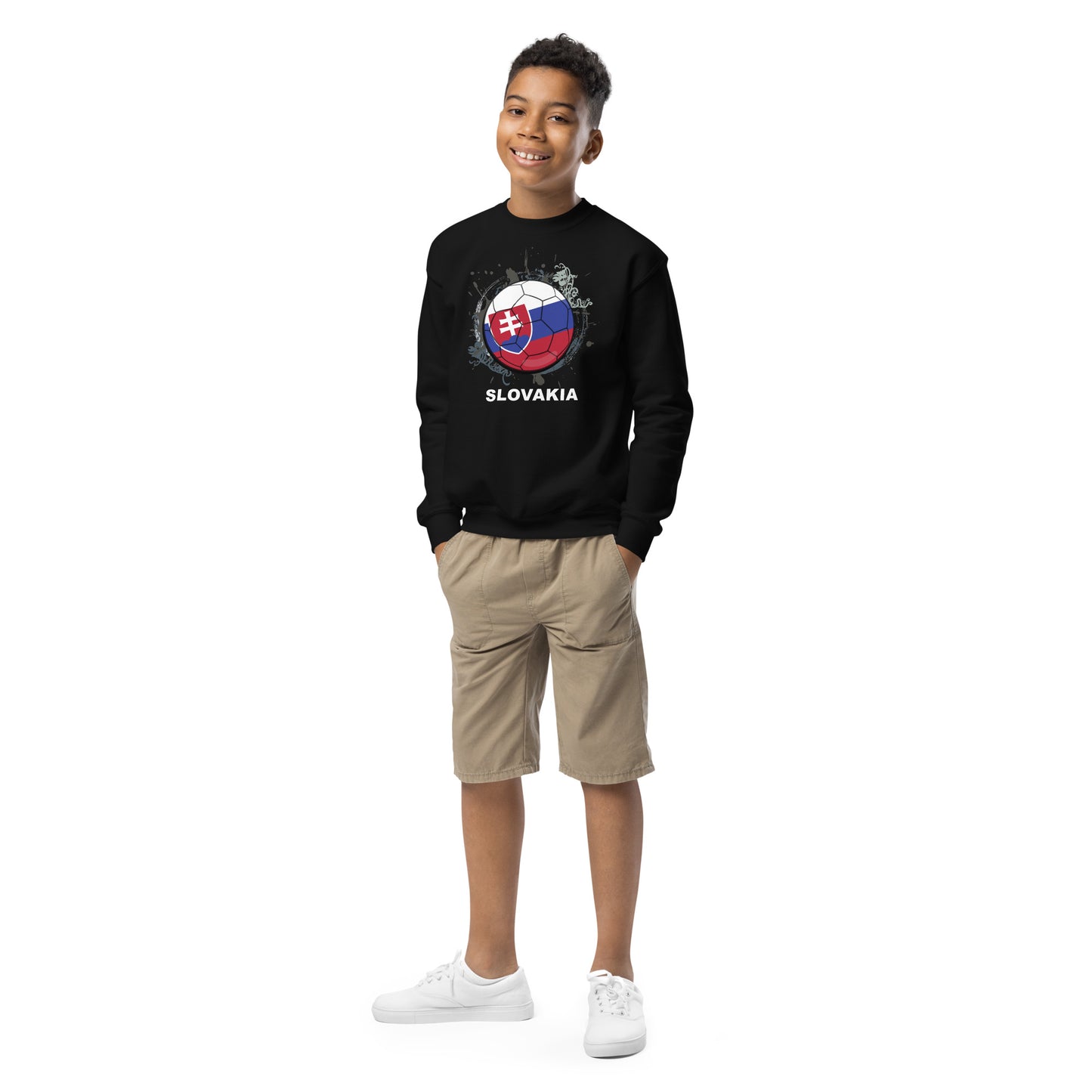 Slovakia Soccer Youth crewneck sweatshirt