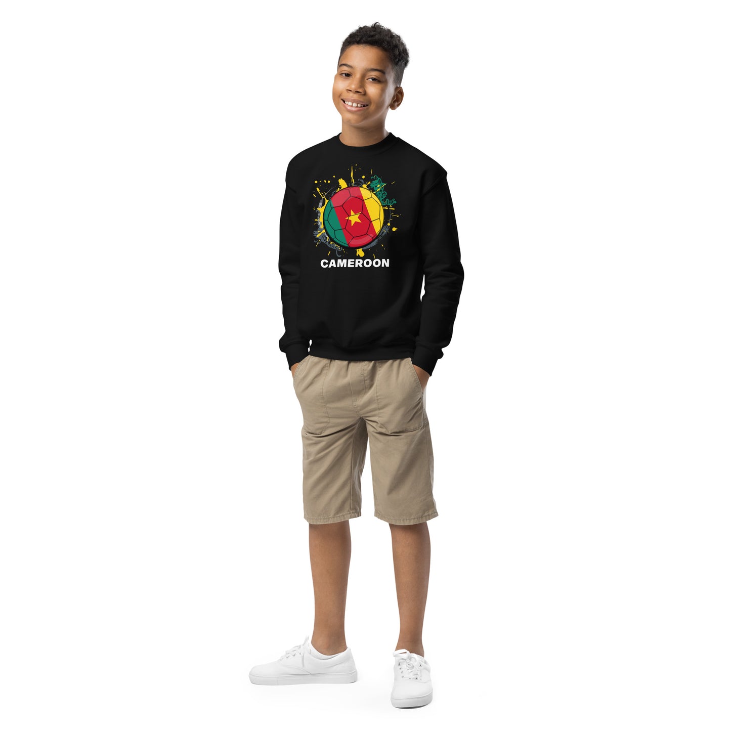 Cameroon Soccer Youth crewneck sweatshirt