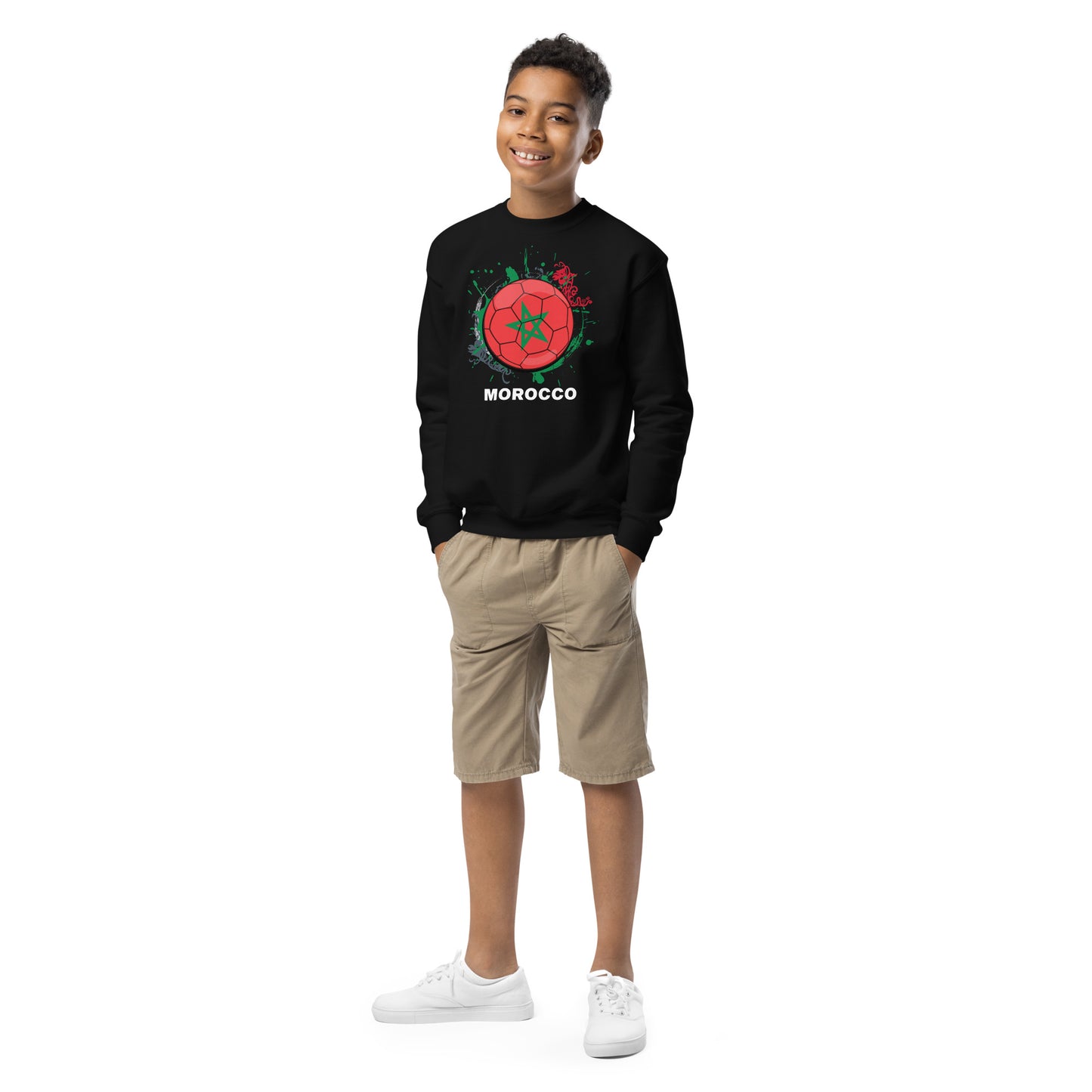 Morocco Soccer Youth crewneck sweatshirt