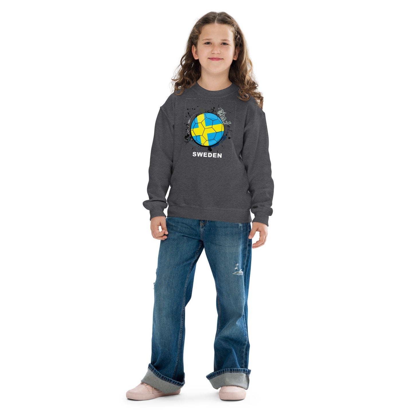 Sweden Soccer Youth crewneck sweatshirt