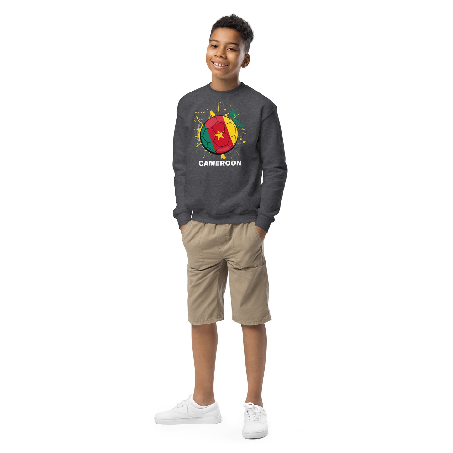Cameroon Soccer Youth crewneck sweatshirt