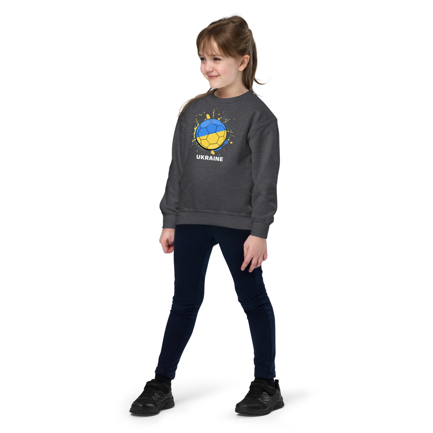 Ukraine Soccer Youth crewneck sweatshirt