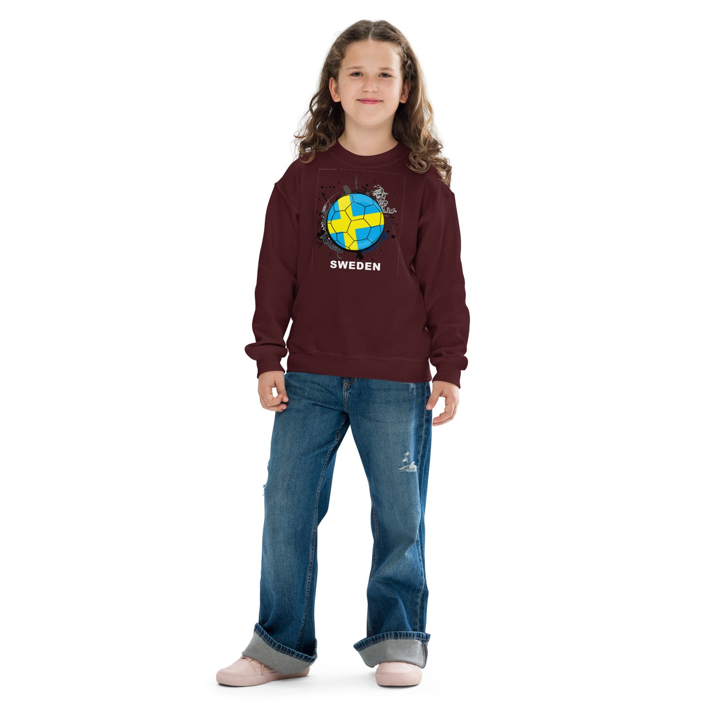 Sweden Soccer Youth crewneck sweatshirt