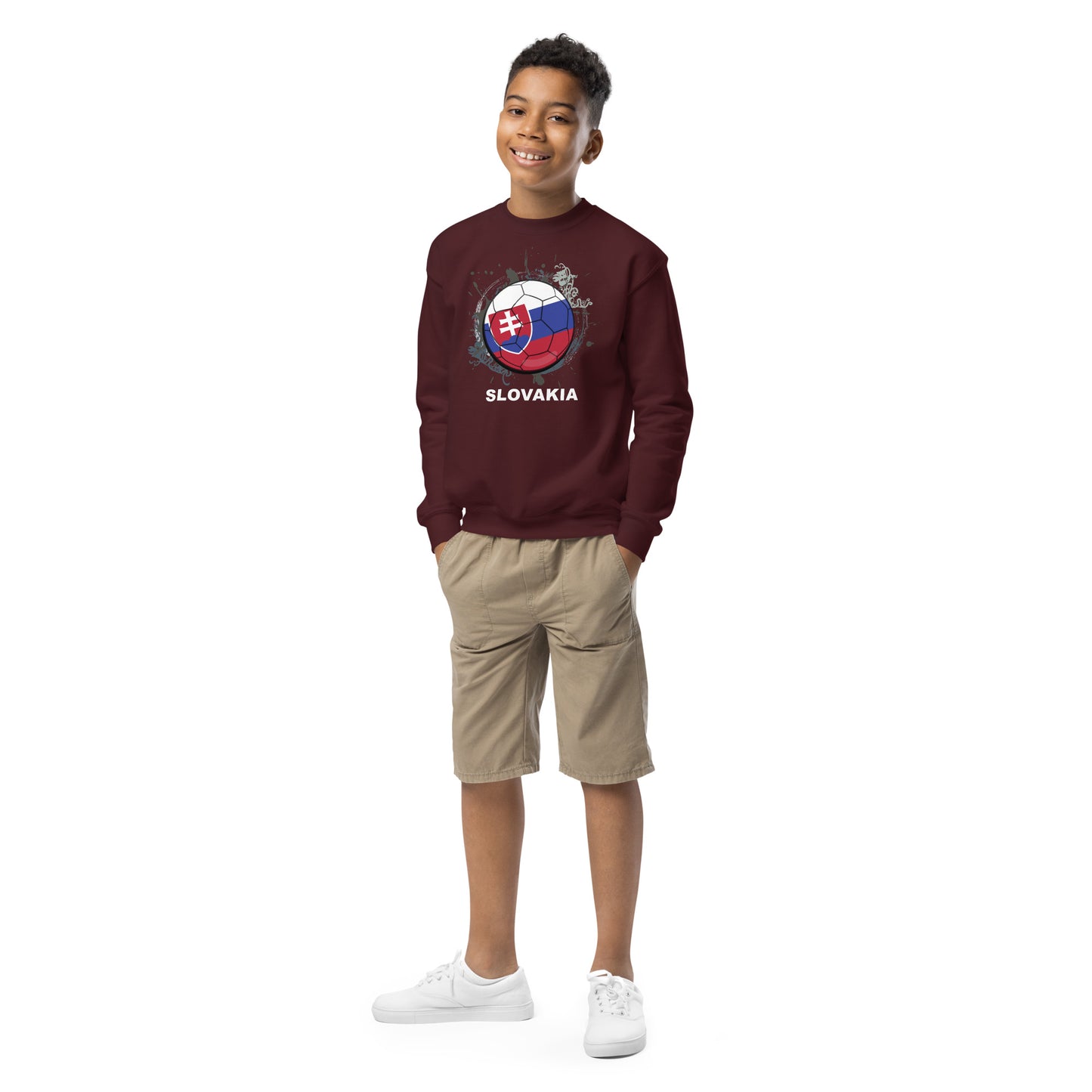 Slovakia Soccer Youth crewneck sweatshirt