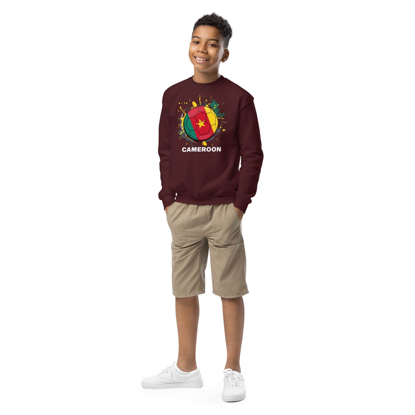 Cameroon Soccer Youth crewneck sweatshirt