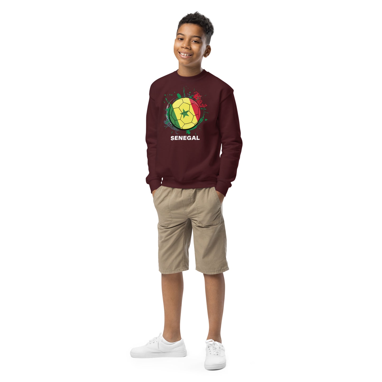 Senegal Soccer Youth crewneck sweatshirt