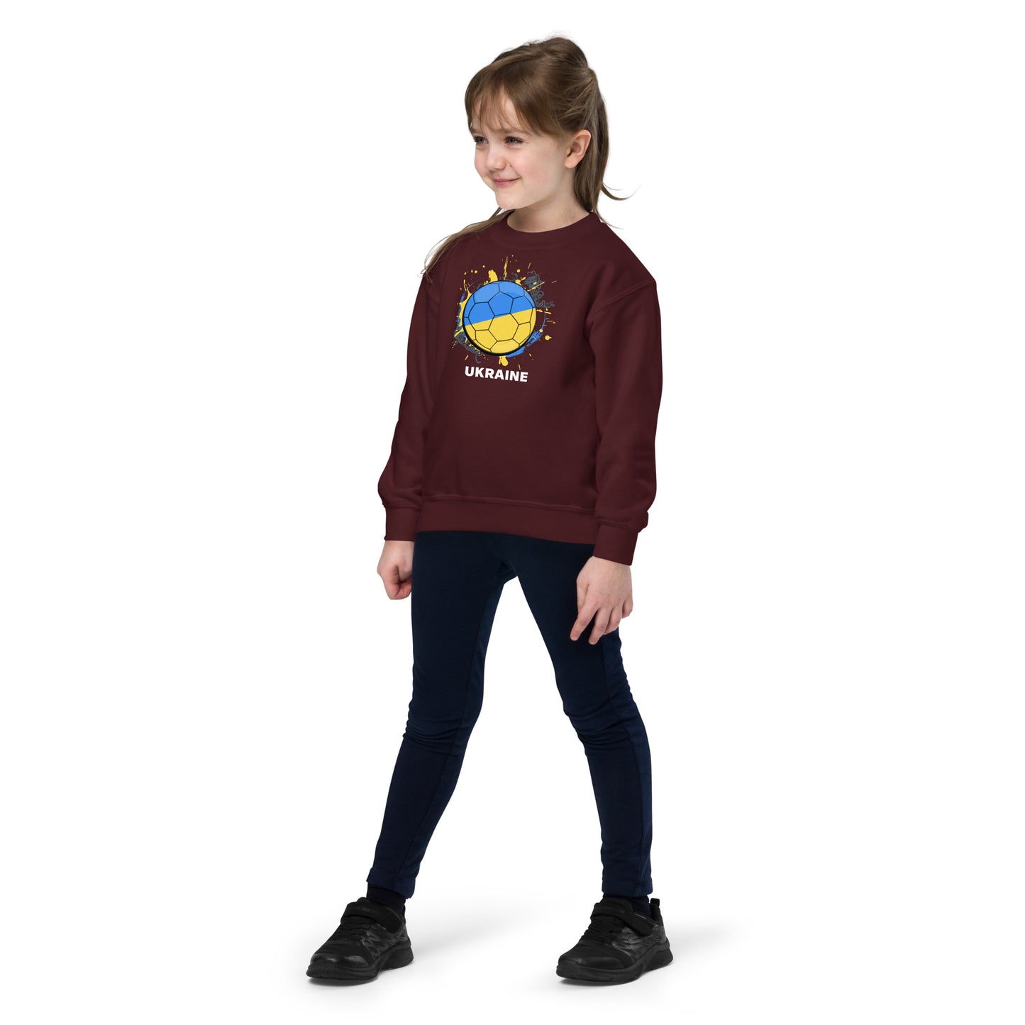 Ukraine Soccer Youth crewneck sweatshirt