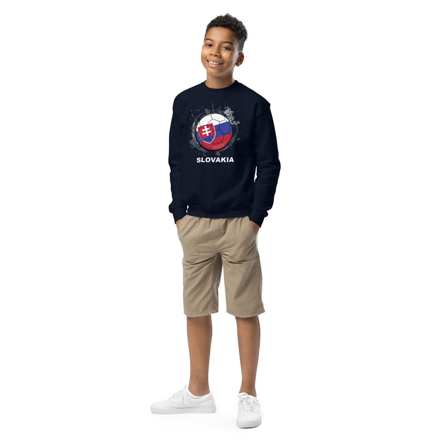 Slovakia Soccer Youth crewneck sweatshirt