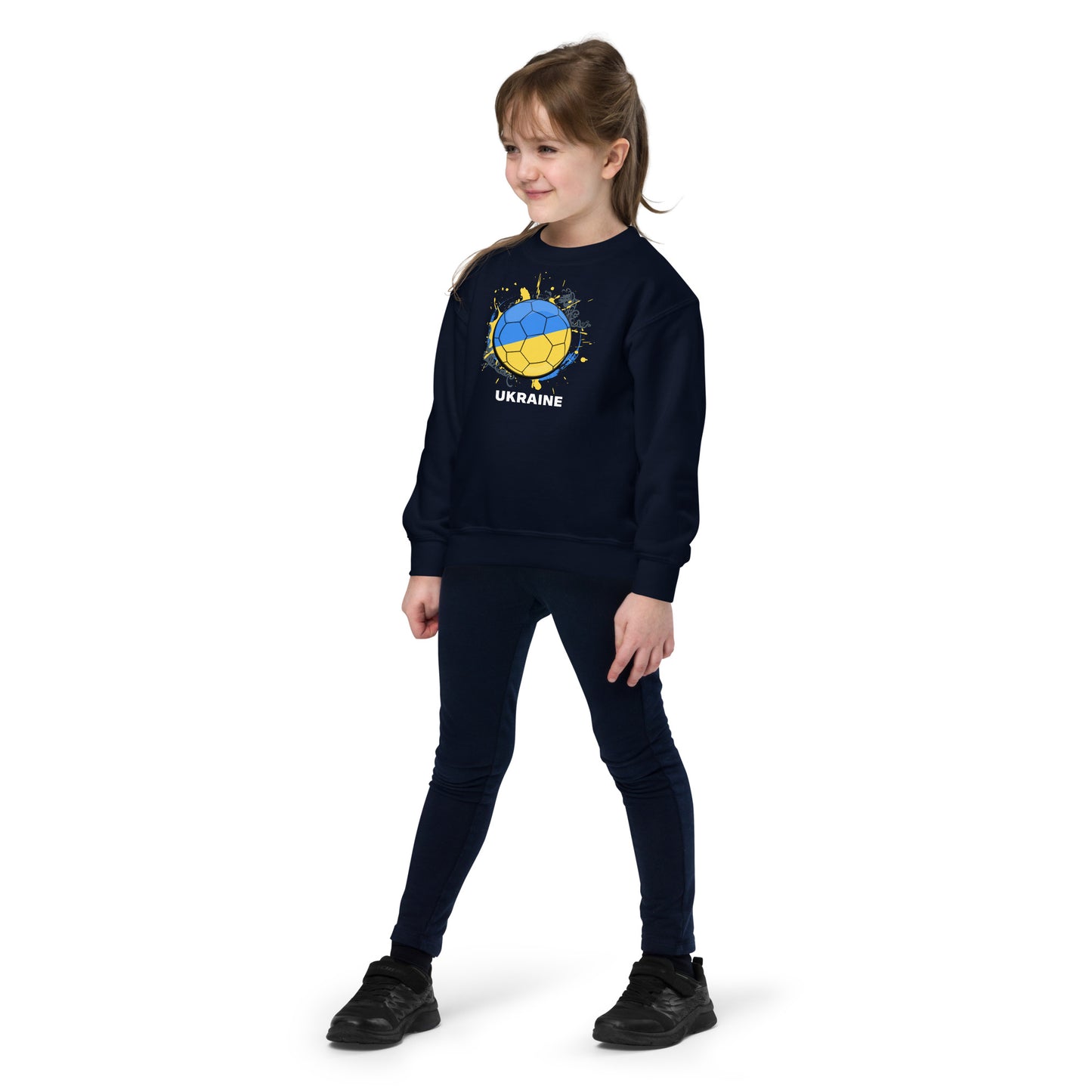 Ukraine Soccer Youth crewneck sweatshirt