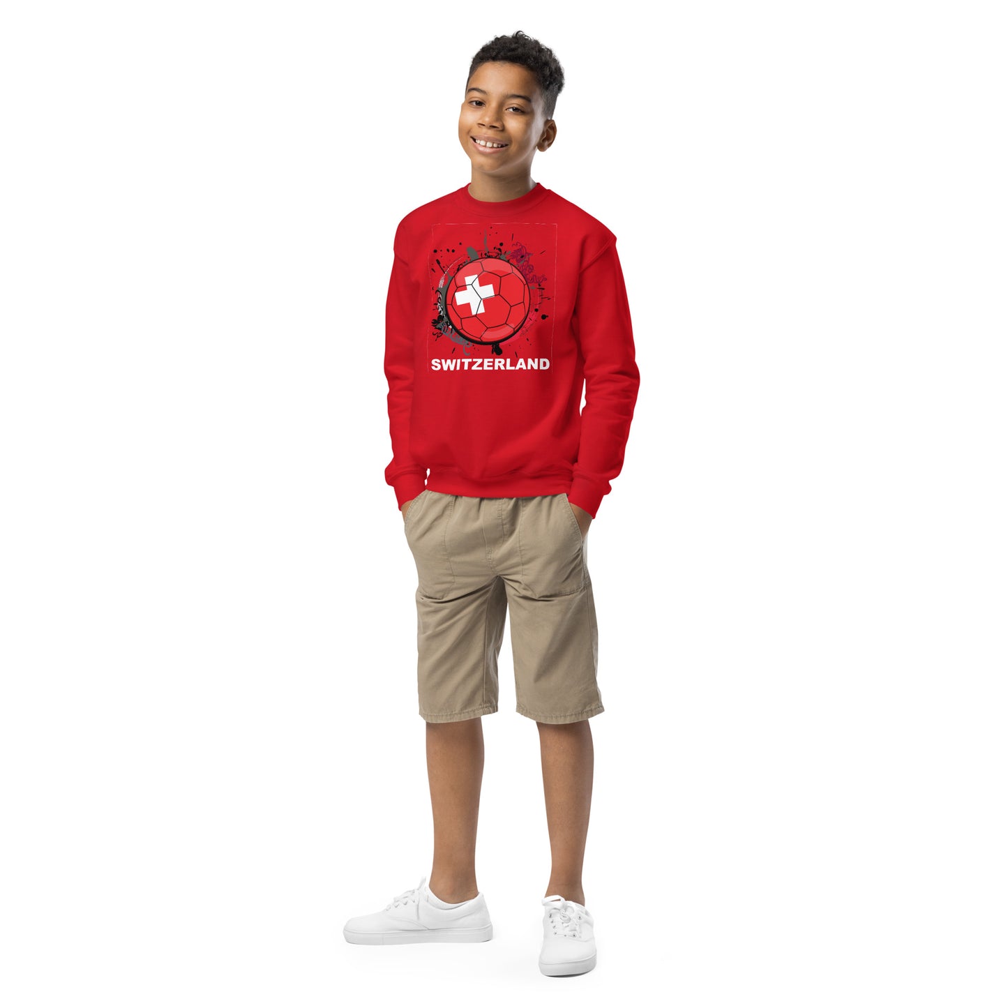 Switzerland Soccer Youth crewneck sweatshirt