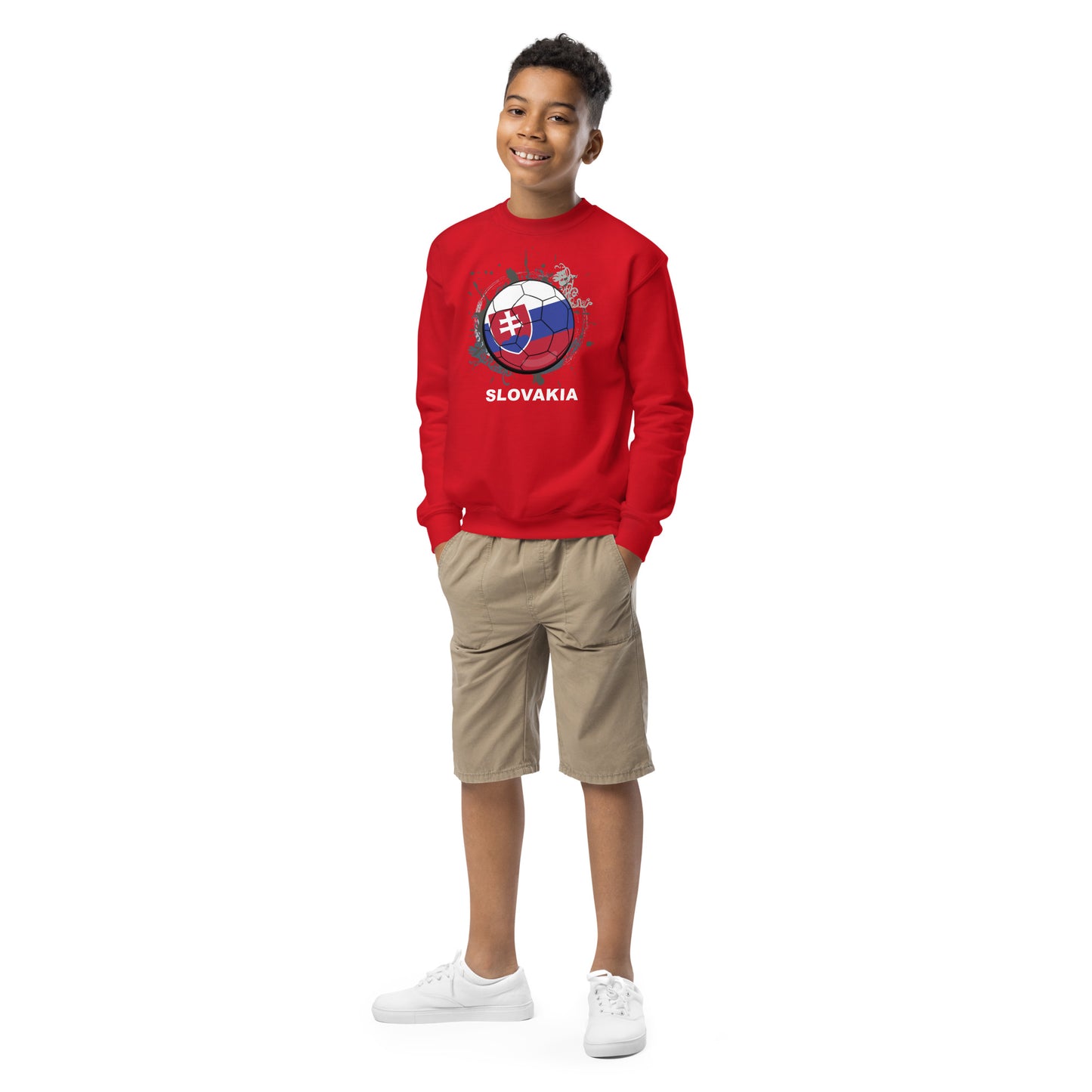 Slovakia Soccer Youth crewneck sweatshirt