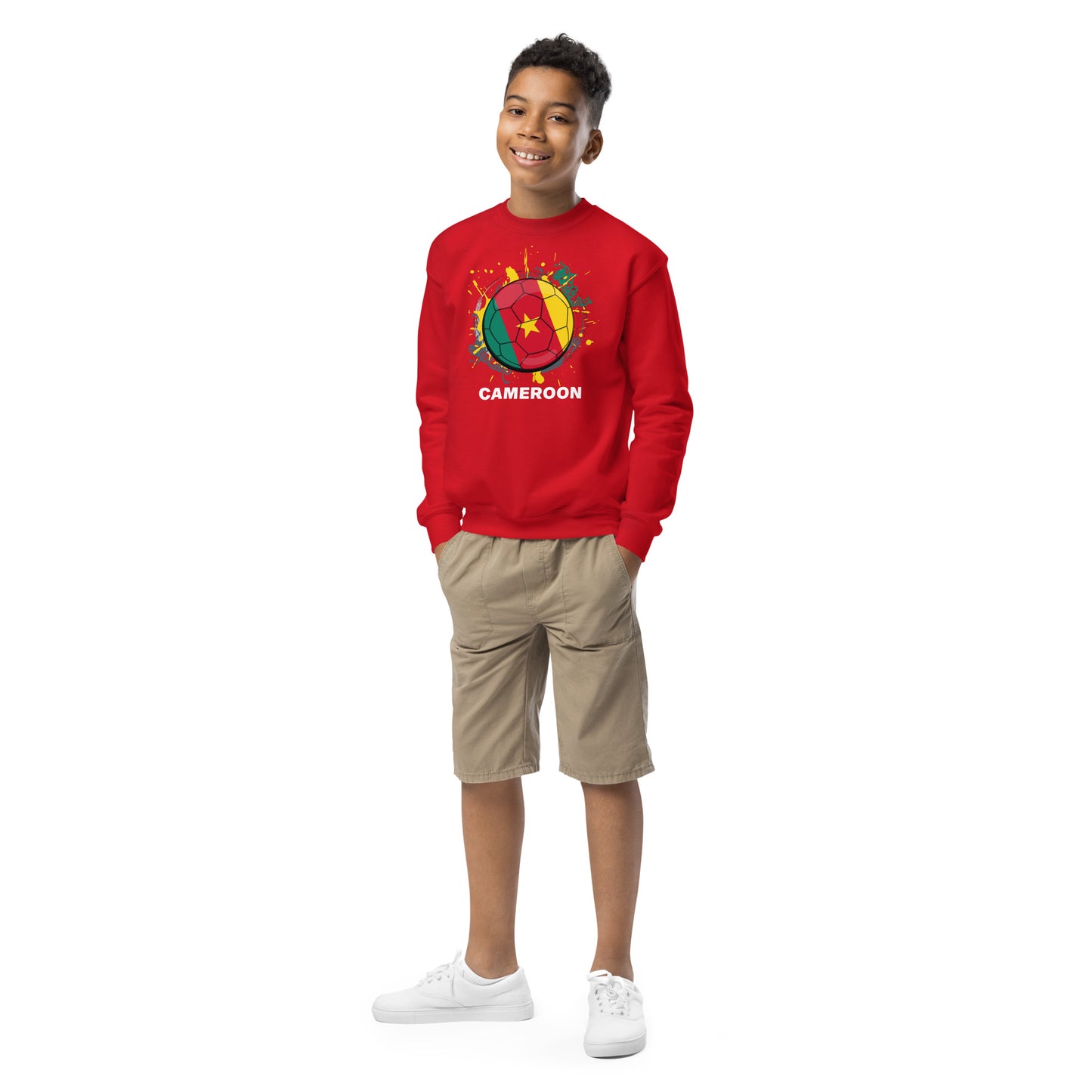 Cameroon Soccer Youth crewneck sweatshirt