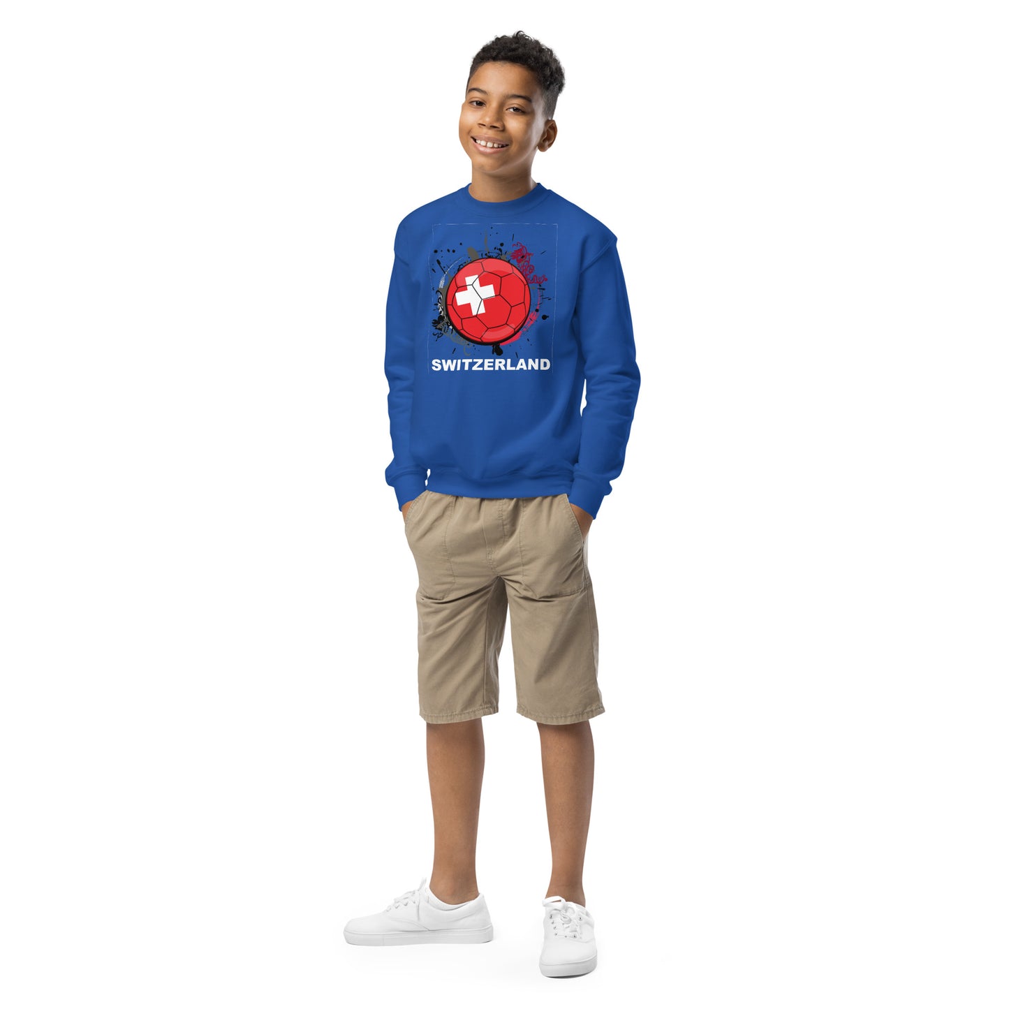 Switzerland Soccer Youth crewneck sweatshirt