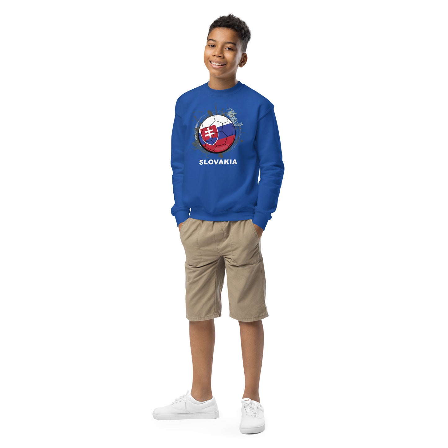 Slovakia Soccer Youth crewneck sweatshirt