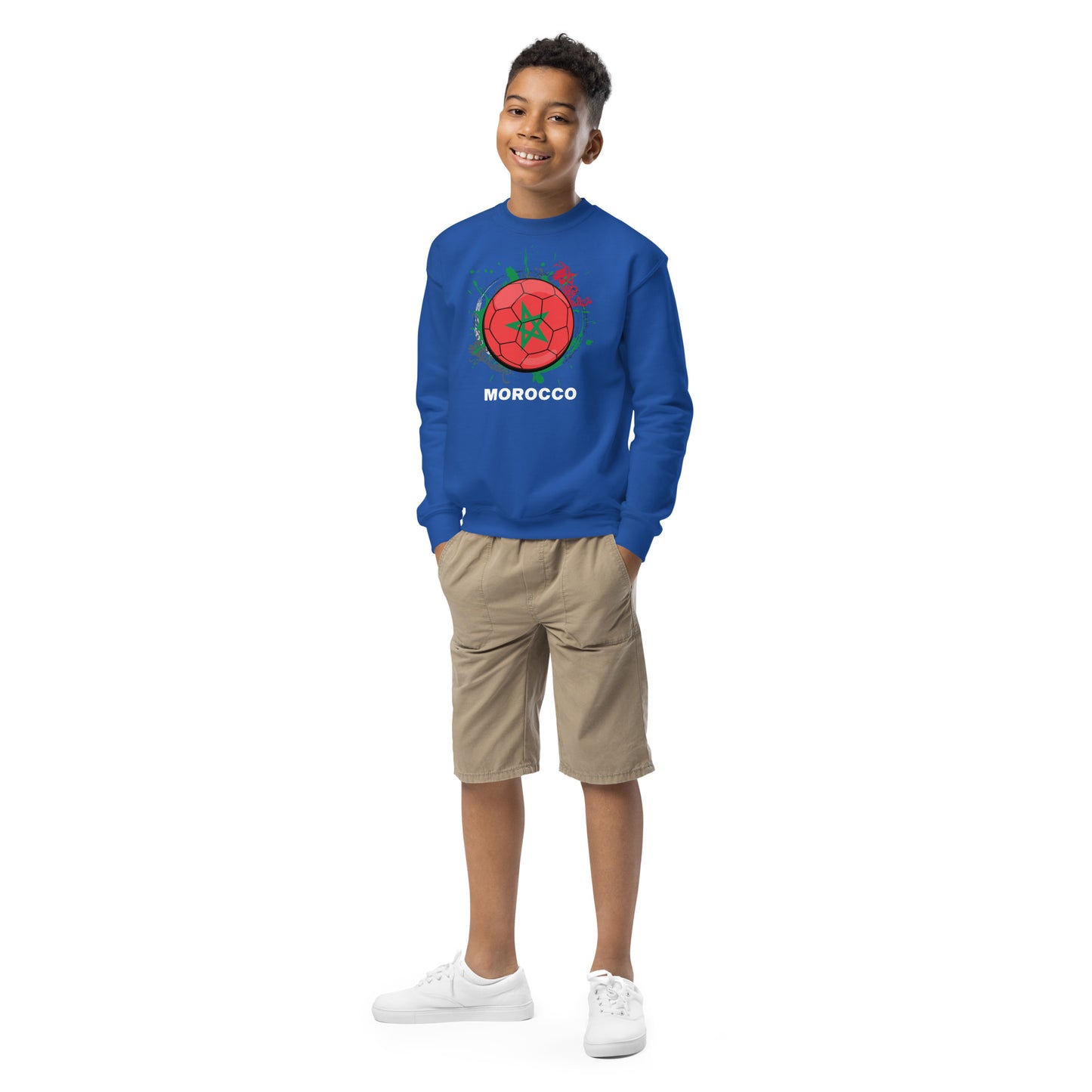 Morocco Soccer Youth crewneck sweatshirt