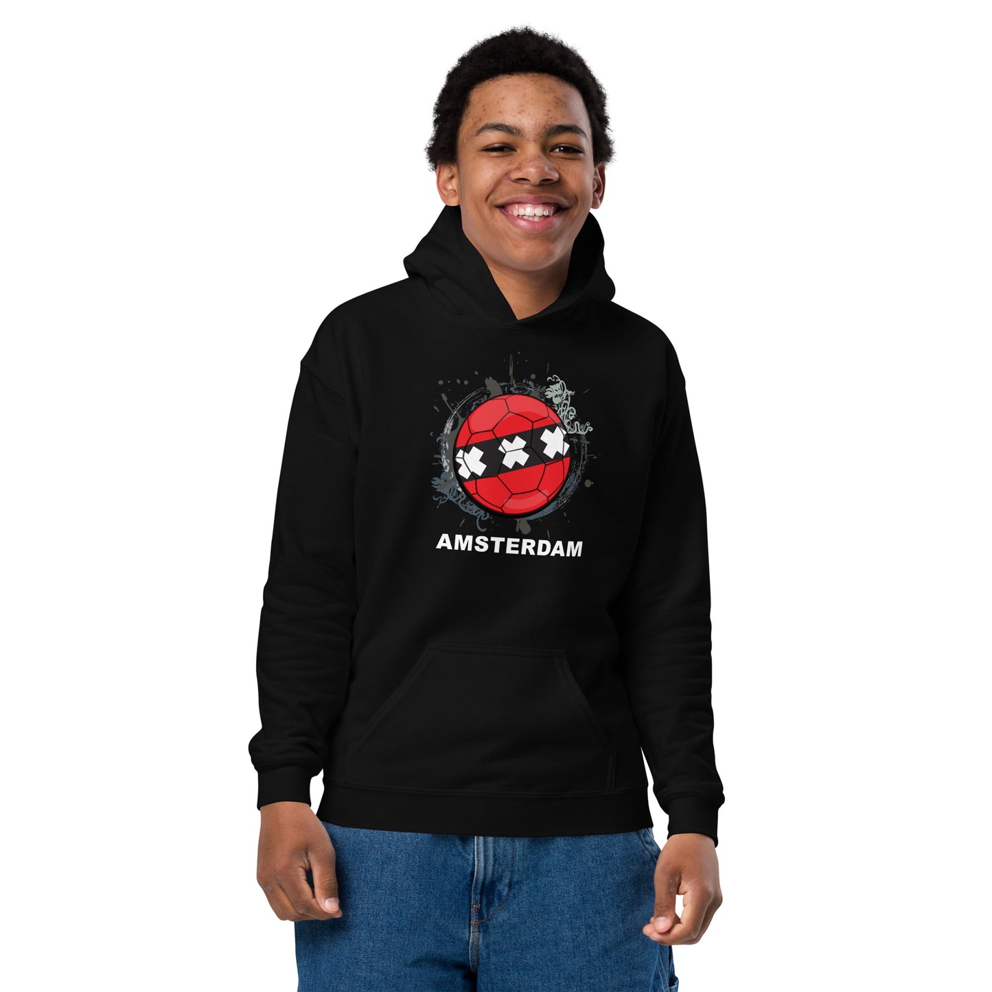 Amsterdam Soccer - Youth heavy blend hoodie - Darks