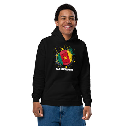 Cameroon Soccer - Youth heavy blend hoodie - Darks