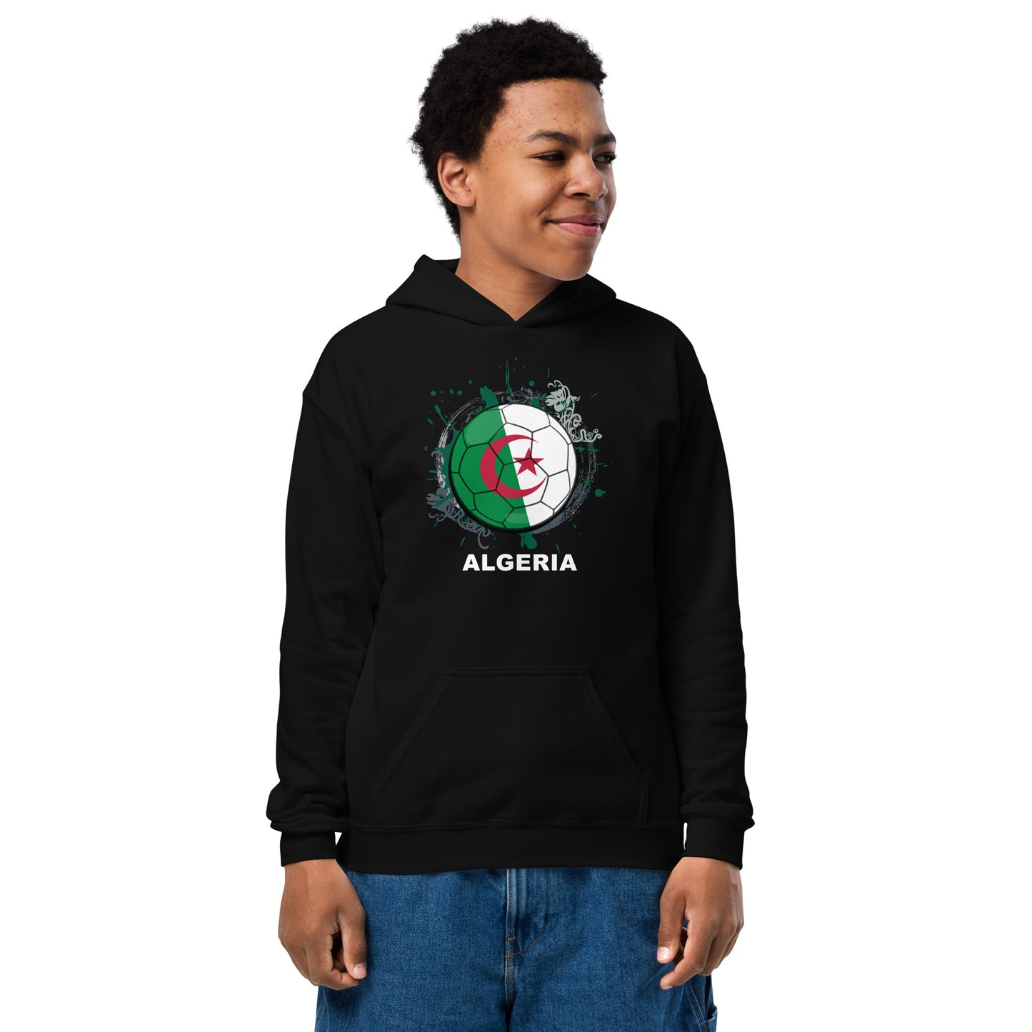 Algeria Soccer - Youth heavy blend hoodie - Darks