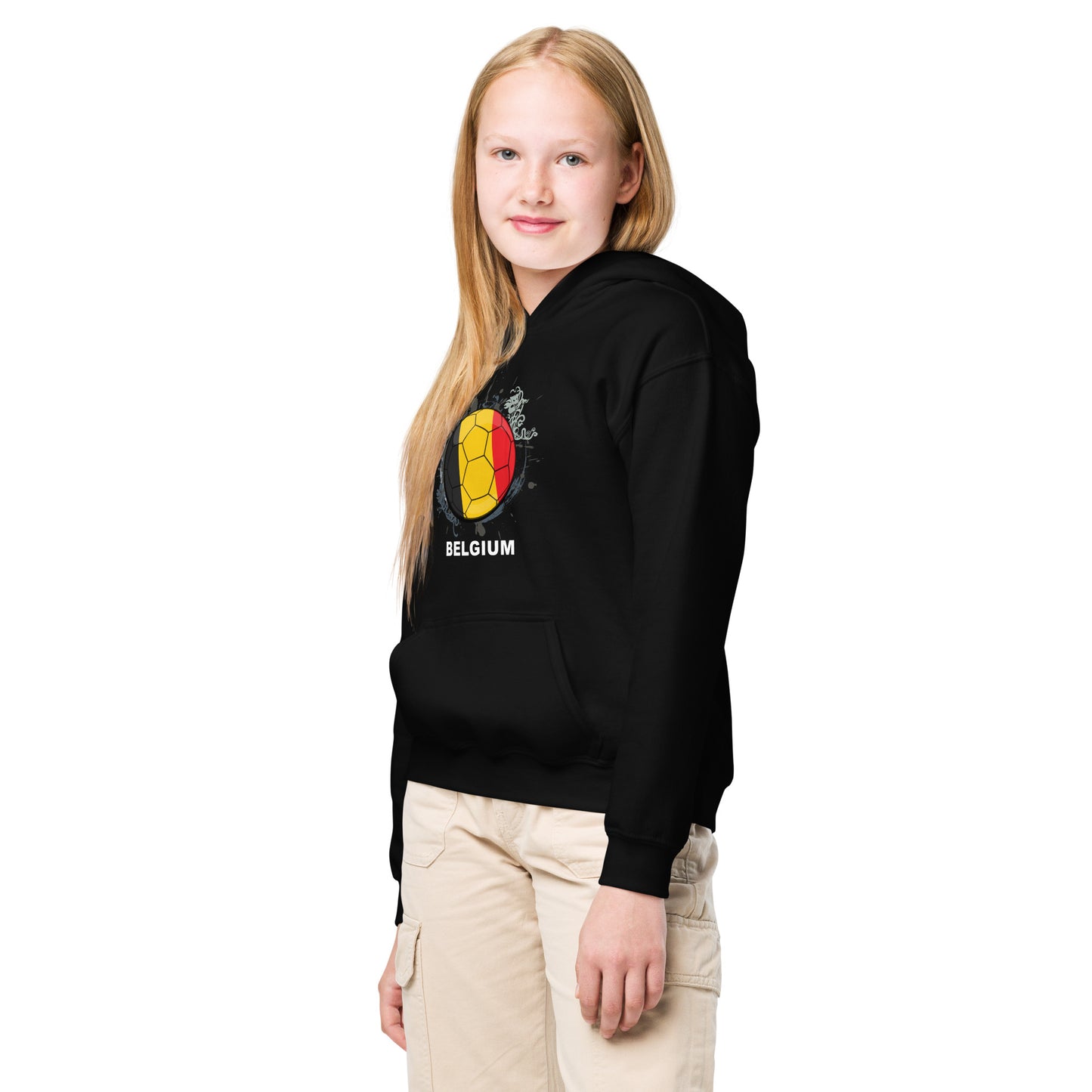 Belgium Soccer - Youth heavy blend hoodie - Darks