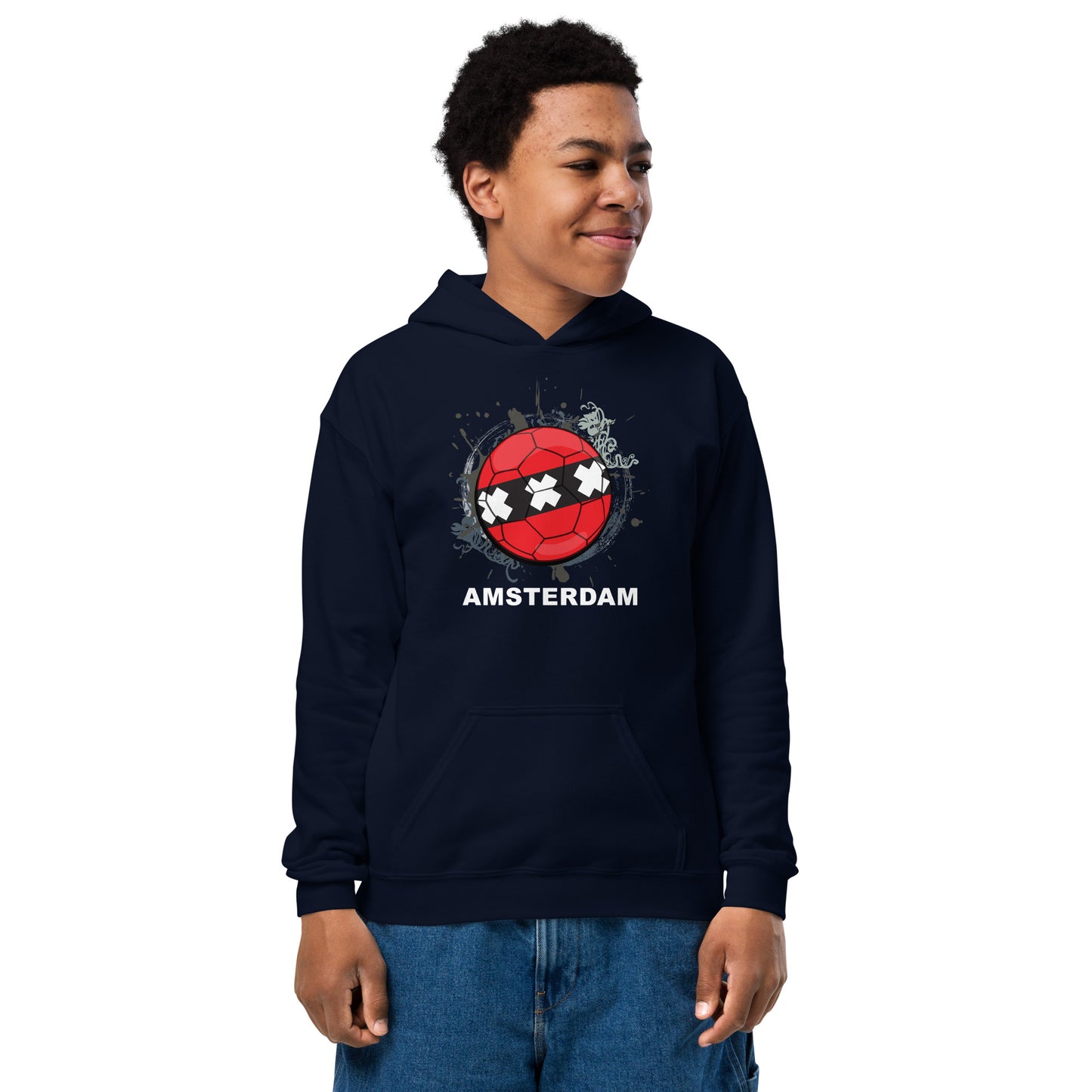 Amsterdam Soccer - Youth heavy blend hoodie - Darks