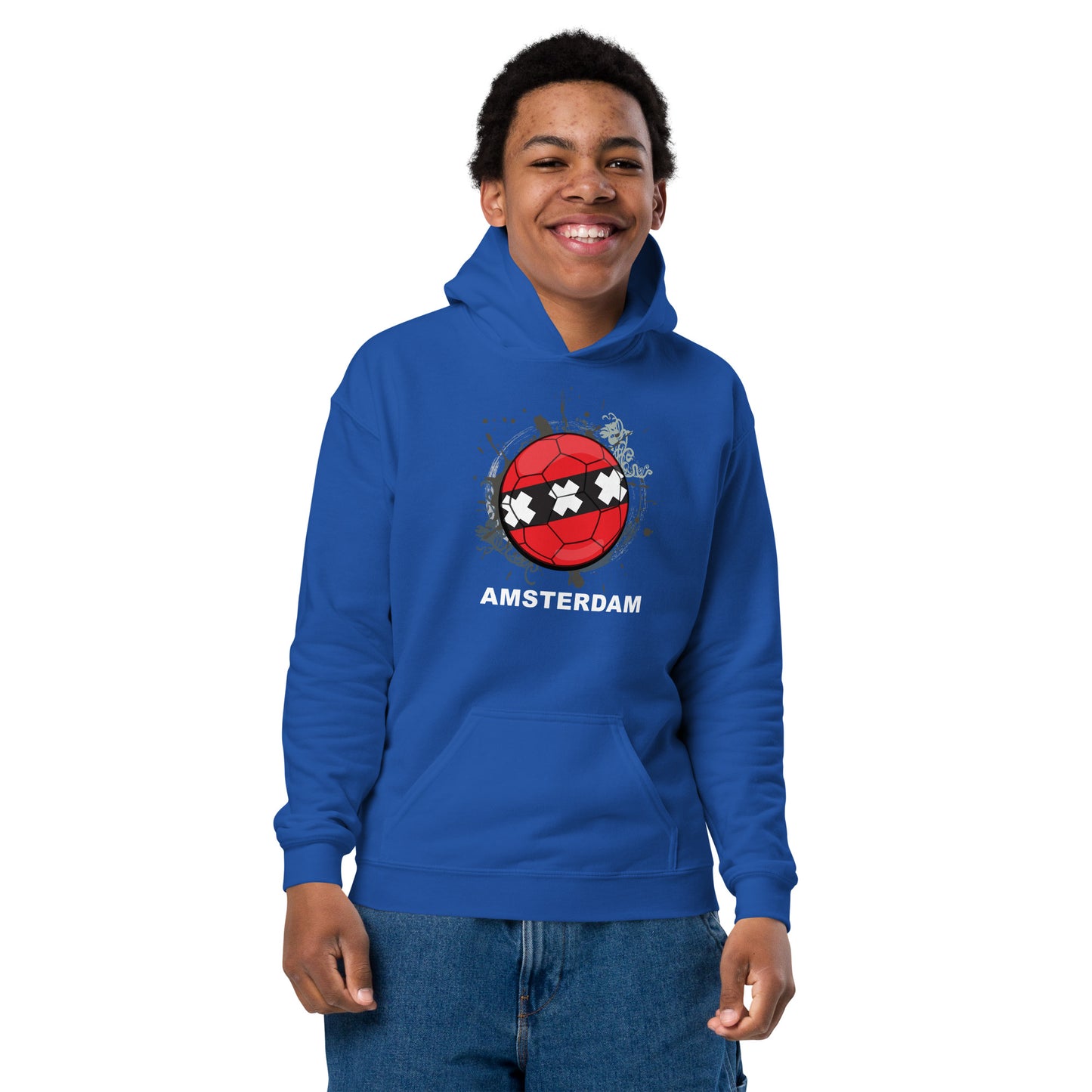 Amsterdam Soccer - Youth heavy blend hoodie - Darks