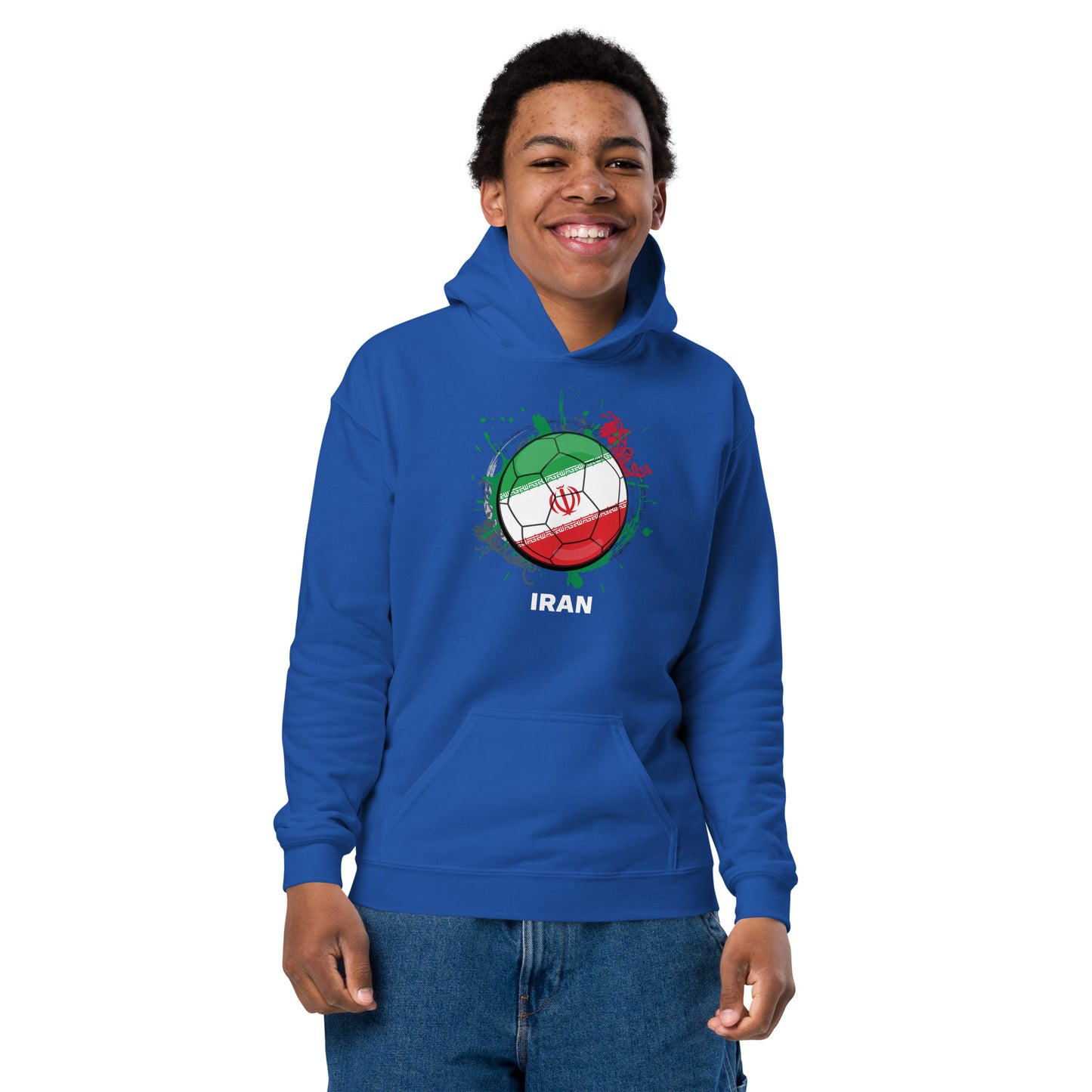 Iran Soccer - Youth heavy blend hoodie - Darks