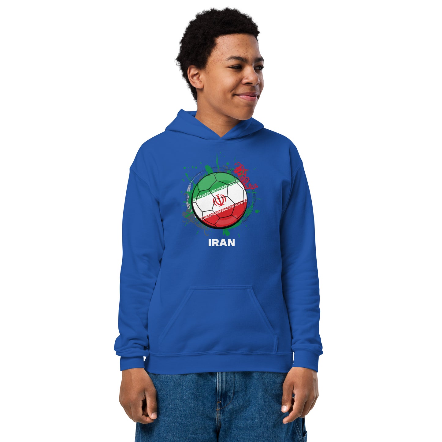 Iran Soccer - Youth heavy blend hoodie - Darks