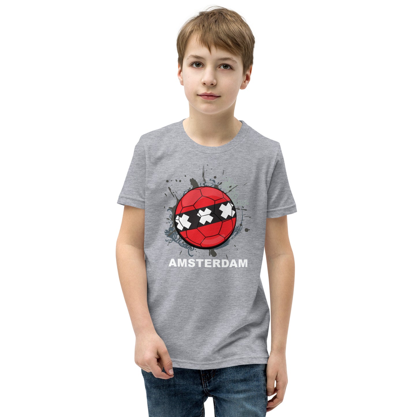 Amsterdam Soccer Youth Short Sleeve T-Shirt - darks