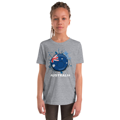Australia Soccer Youth Short Sleeve T-Shirt - darks