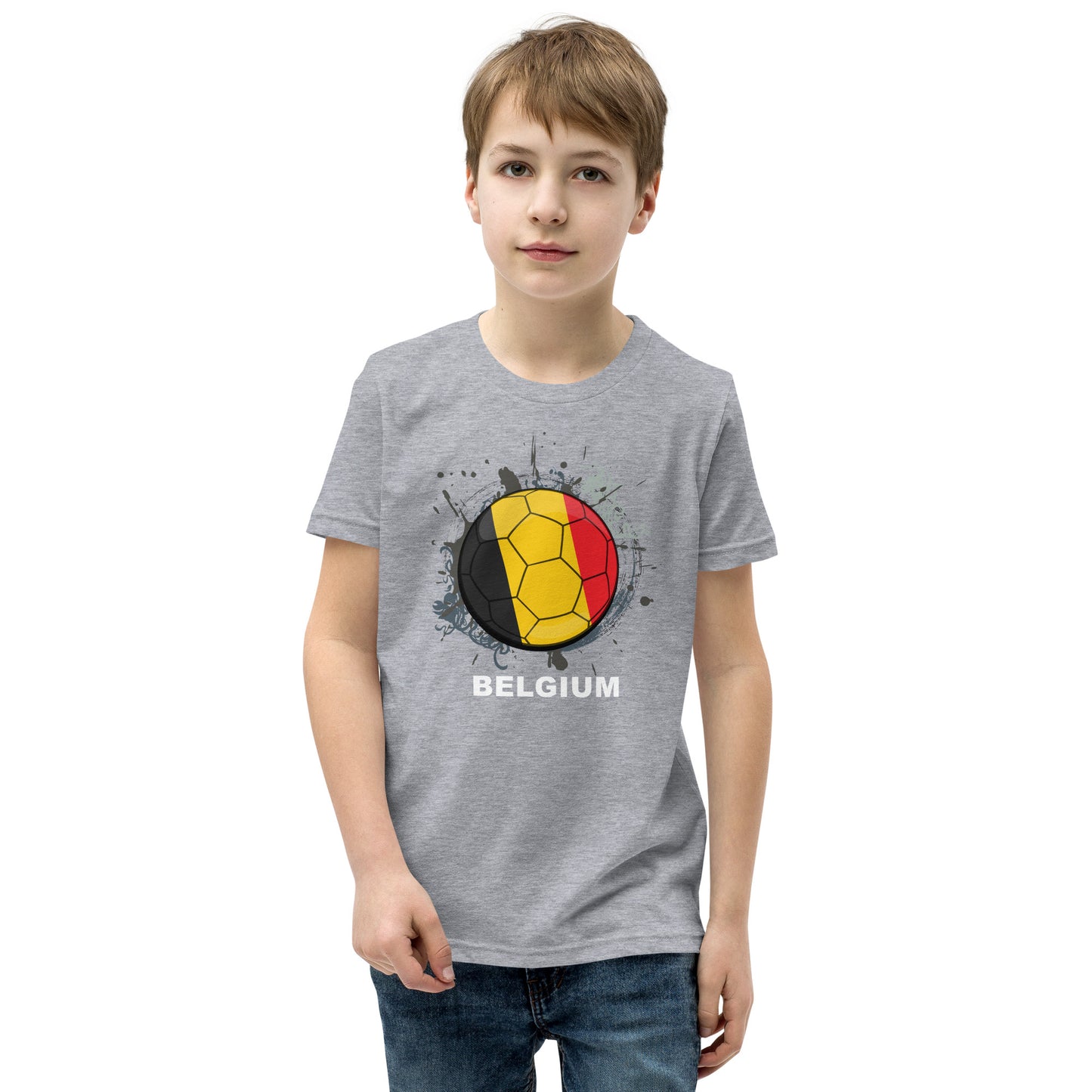 Belgium Soccer Youth Short Sleeve T-Shirt - darks