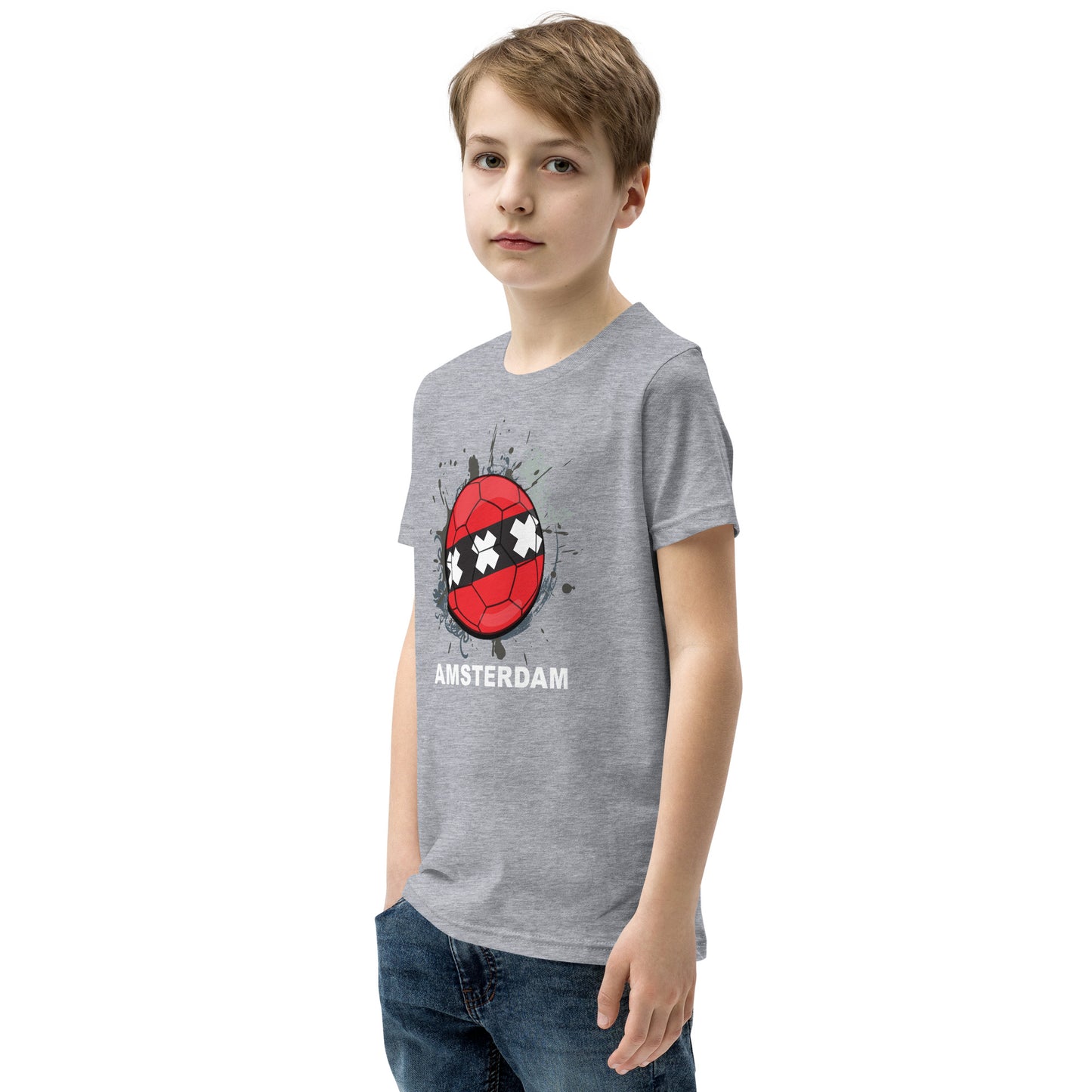 Amsterdam Soccer Youth Short Sleeve T-Shirt - darks