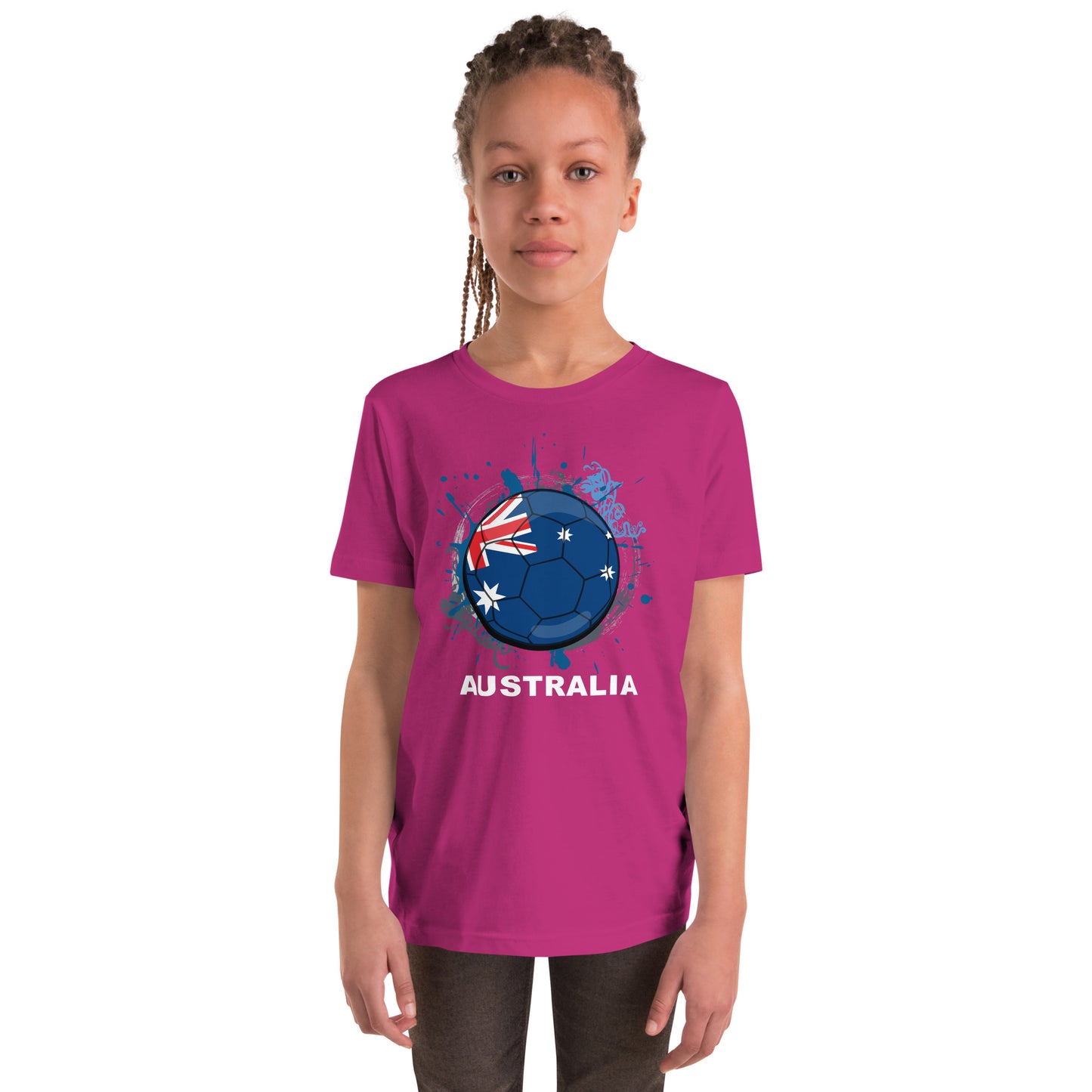 Australia Soccer Youth Short Sleeve T-Shirt - darks