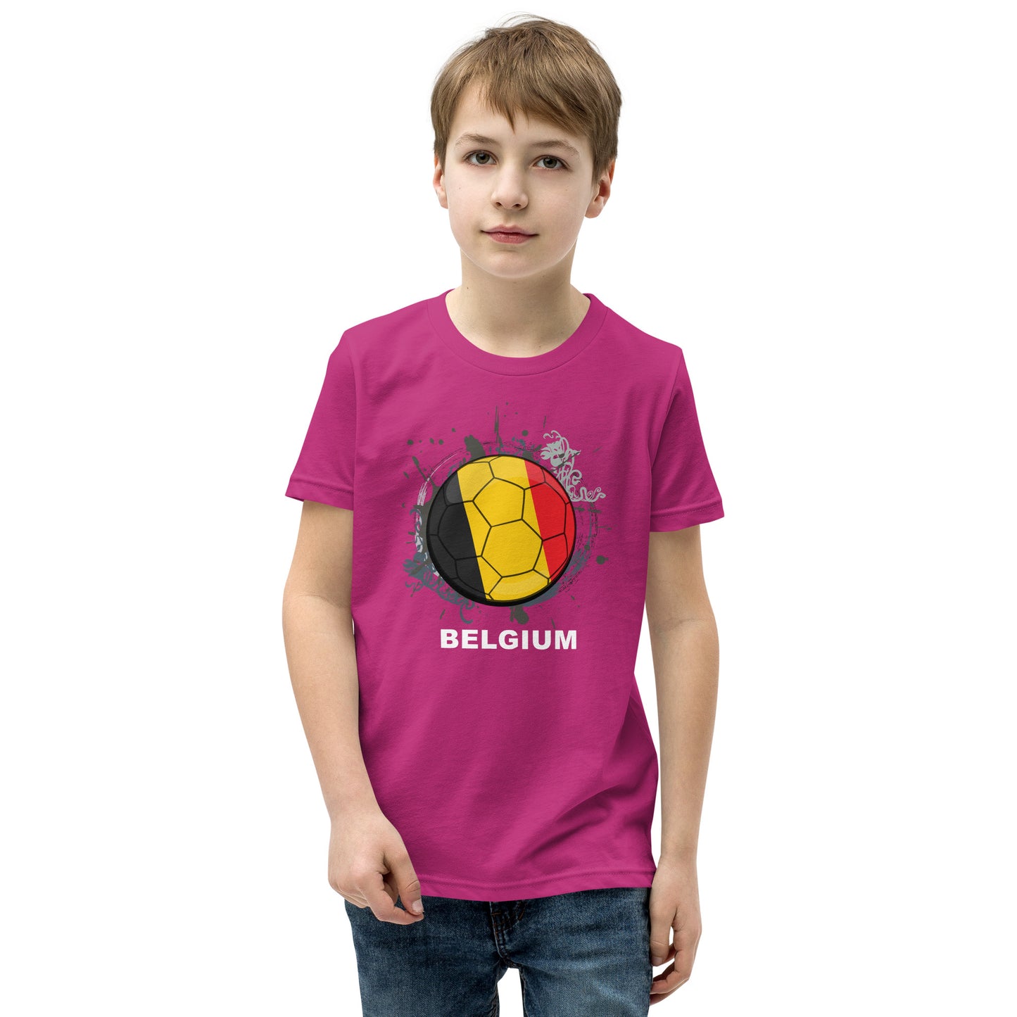 Belgium Soccer Youth Short Sleeve T-Shirt - darks