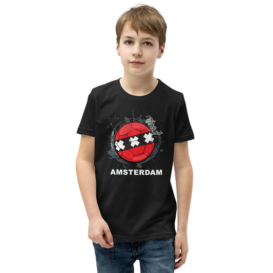 Amsterdam Soccer Youth Short Sleeve T-Shirt - darks