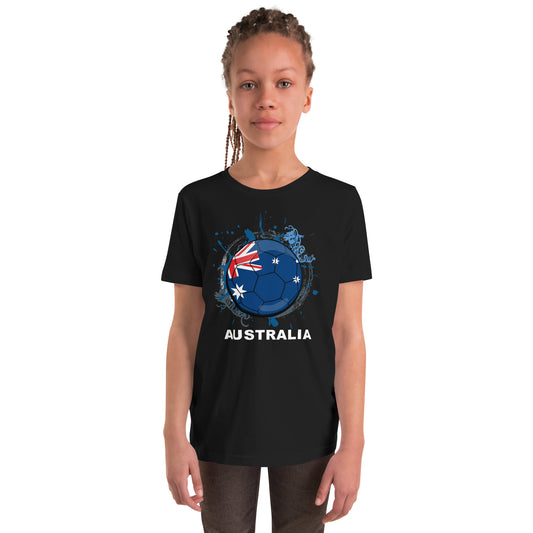 Australia Soccer Youth Short Sleeve T-Shirt - darks