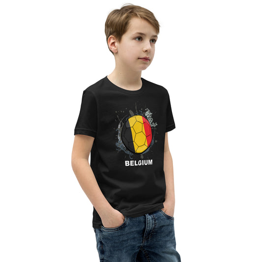 Belgium Soccer Youth Short Sleeve T-Shirt - darks