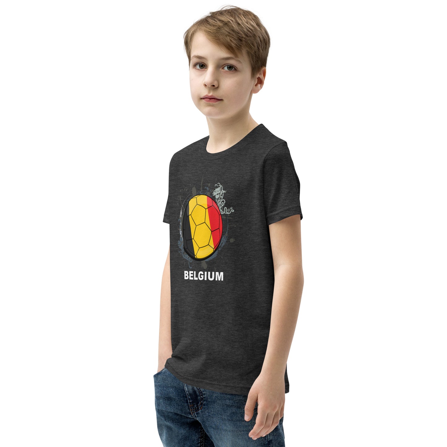 Belgium Soccer Youth Short Sleeve T-Shirt - darks