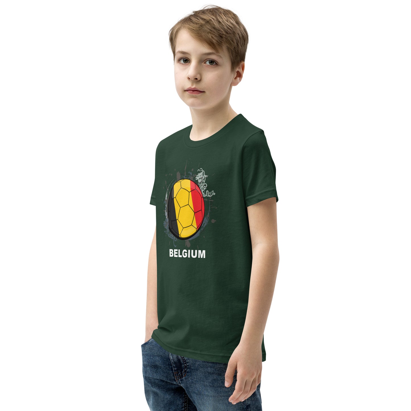 Belgium Soccer Youth Short Sleeve T-Shirt - darks