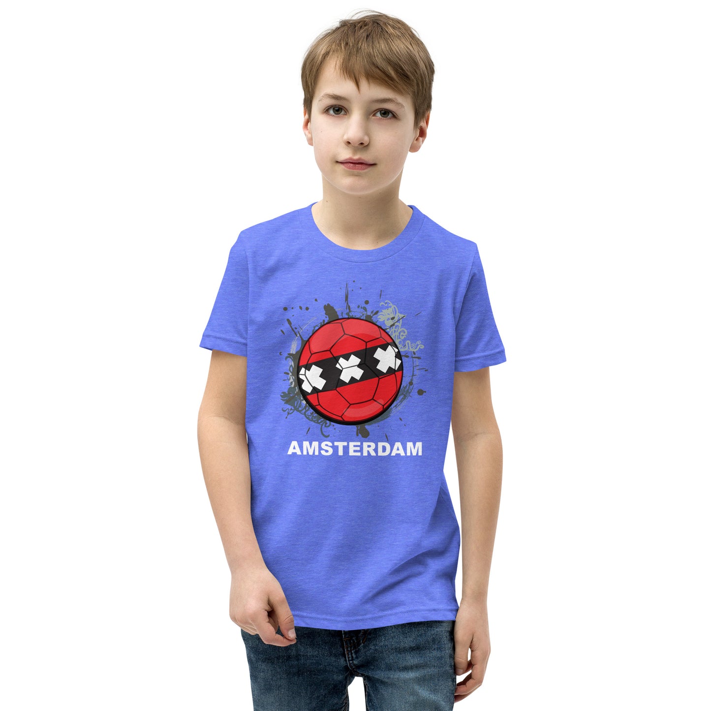 Amsterdam Soccer Youth Short Sleeve T-Shirt - darks