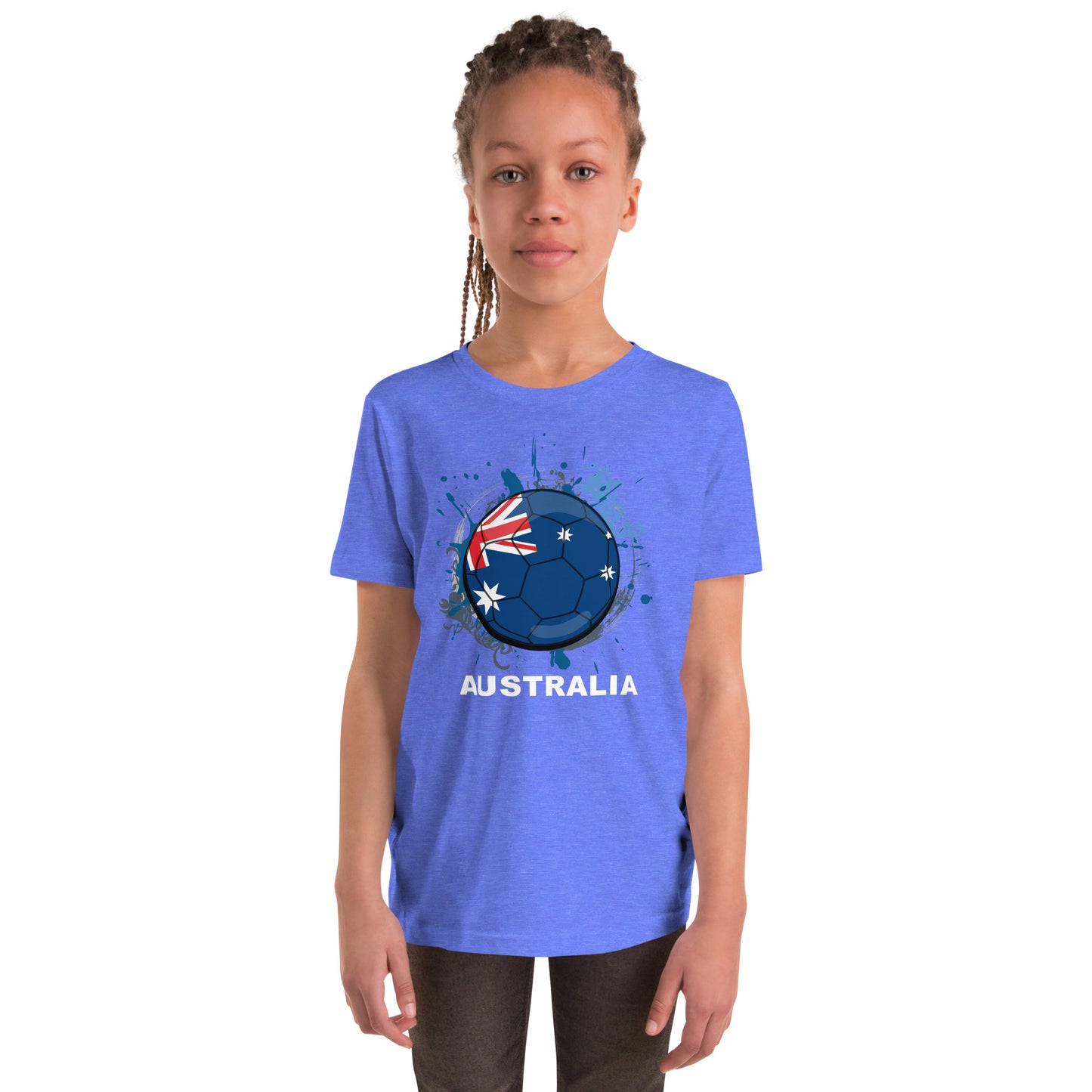 Australia Soccer Youth Short Sleeve T-Shirt - darks