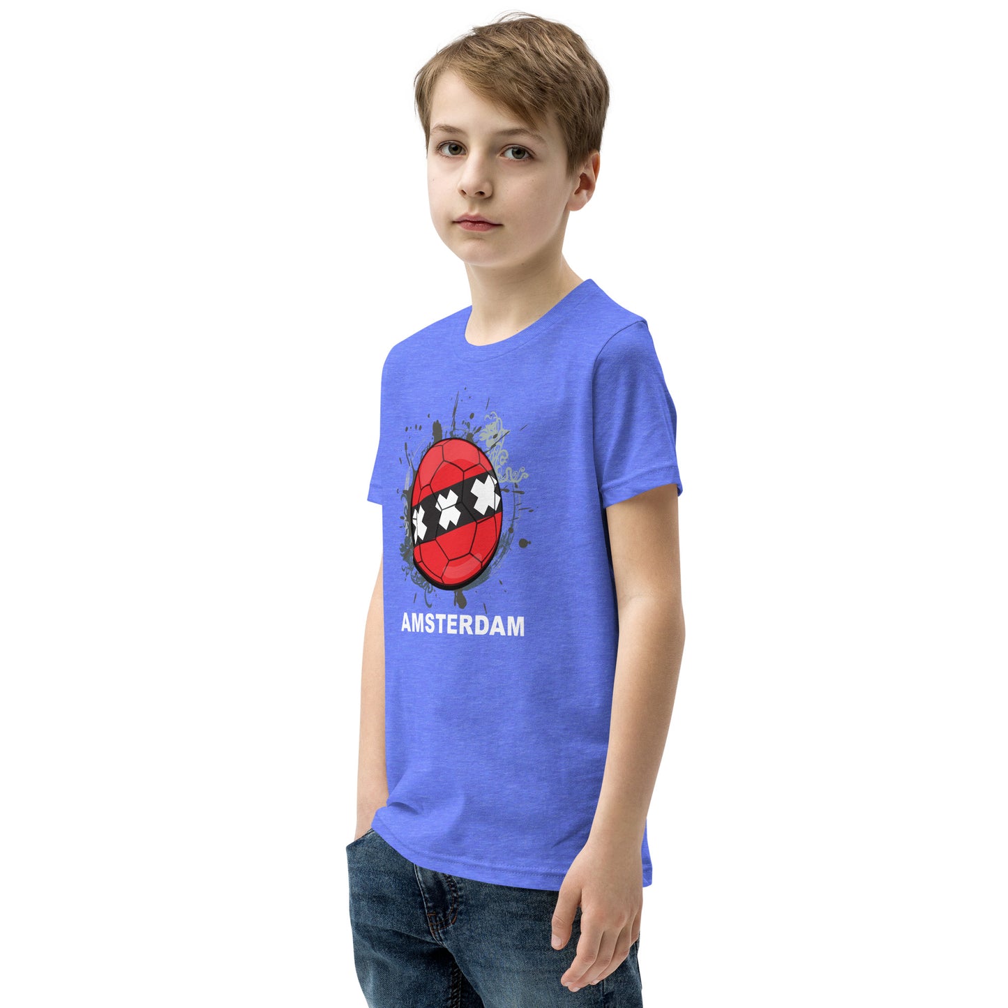 Amsterdam Soccer Youth Short Sleeve T-Shirt - darks