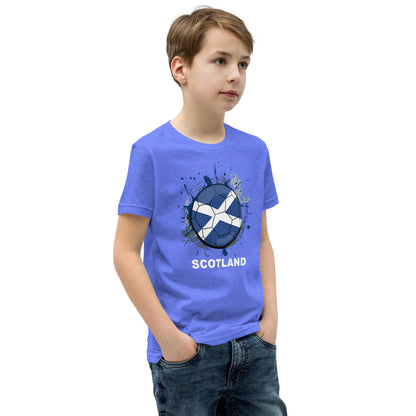 Scotland Soccer Youth Short Sleeve T-Shirt - darks