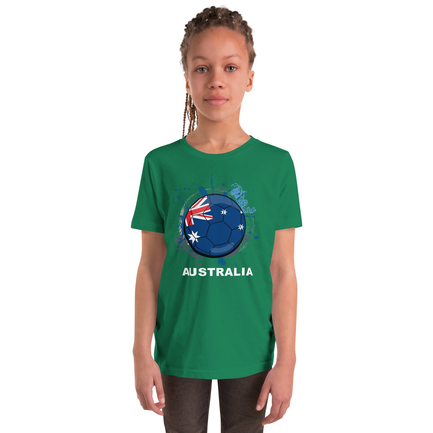 Australia Soccer Youth Short Sleeve T-Shirt - darks