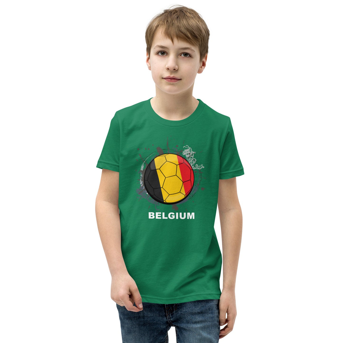 Belgium Soccer Youth Short Sleeve T-Shirt - darks