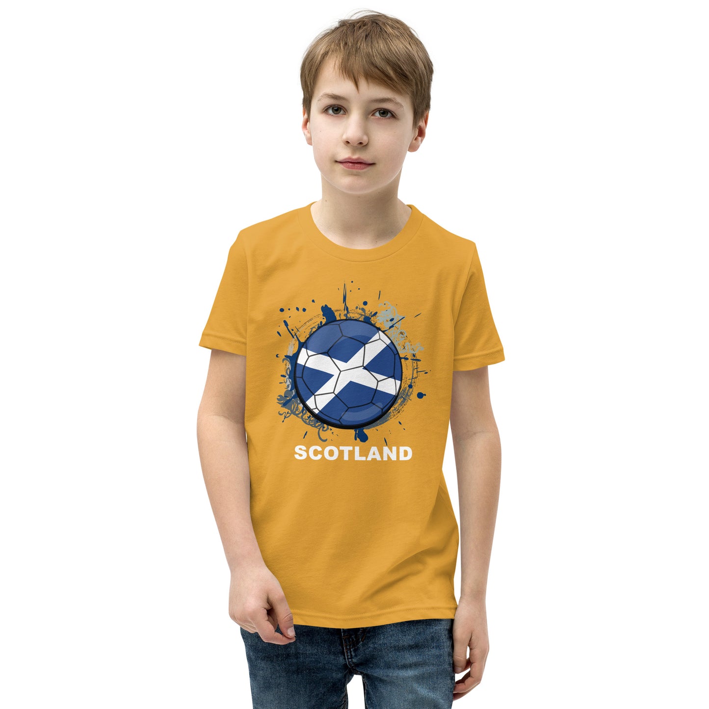 Scotland Soccer Youth Short Sleeve T-Shirt - darks
